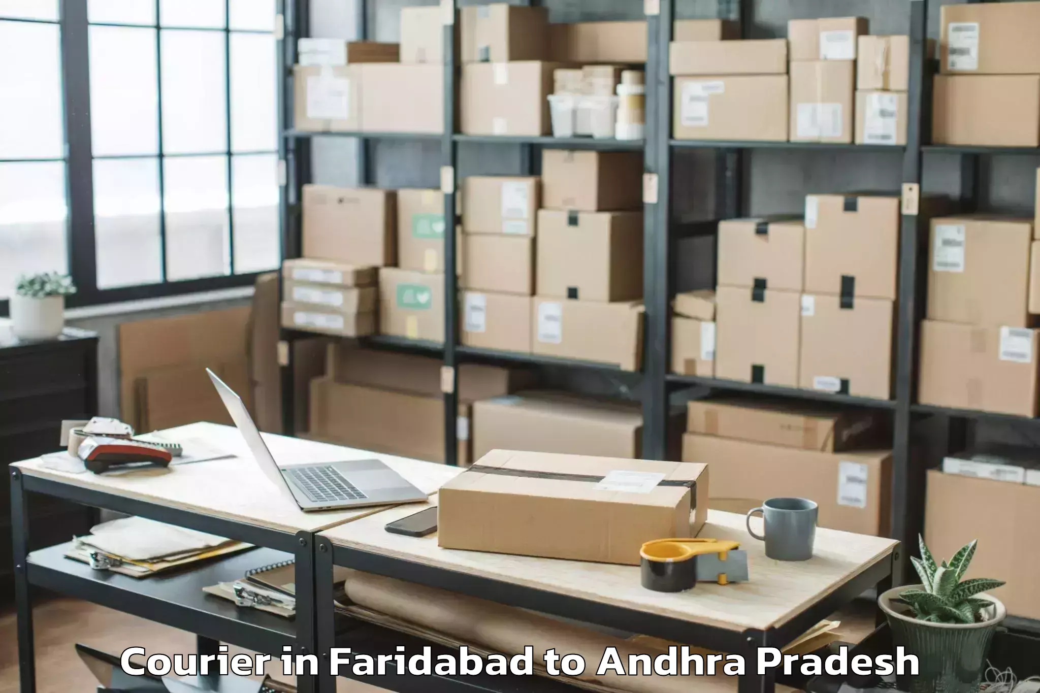 Reliable Faridabad to Vemula Courier